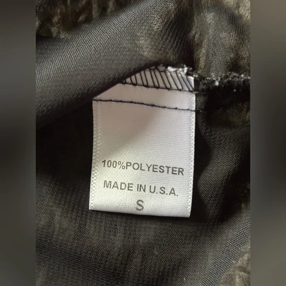 Bobeau Black Sheer Women's Blouse Size S Elegant Feminine - Picture 12 of 12